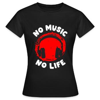 Dj Party Lieder - Frauen T-Shirt - Schwarz - Vorne - AI Model Female 172 dark (172cm)
