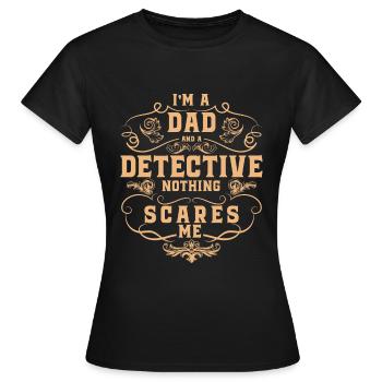 Detektiv Privatermittler Berufsdetektiv Geheimnis - Frauen T-Shirt - Schwarz - Vorne - AI Model Female 172 dark (172cm)