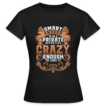 Agent Hinweis Auf der Spur Verbrechen - Frauen T-Shirt - Schwarz - Vorne - AI Model Female 172 dark (172cm)