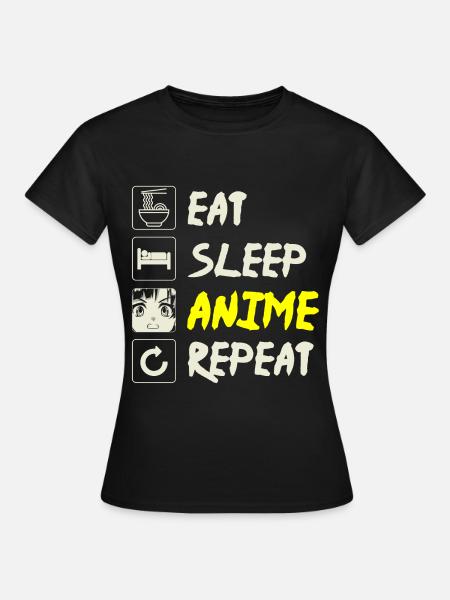 Anime Waifu - Frauen T-Shirt - Schwarz