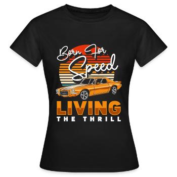 Motorsport Tuner Burnout Rennfahrer - Frauen T-Shirt - Schwarz - Vorne - AI Model Female 172 dark (172cm)