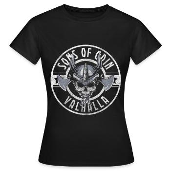 Thor Nordmann Asgard Celtic - T-shirt Femme - noir - Devant - AI Model Female 172 dark (172cm)