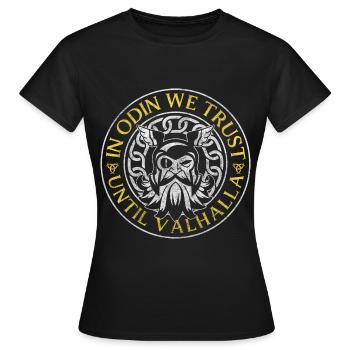 Symbole de Thor Nordmann Asgard - T-shirt Femme - noir - Devant - AI Model Female 172 dark (172cm)