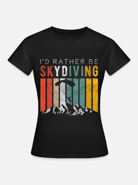 Fallschirm Adrenalin - Frauen T-Shirt - Schwarz