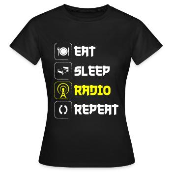 Affichage des emplois de modérateur - T-shirt Femme - noir - Devant - AI Model Female 172 dark (172cm)