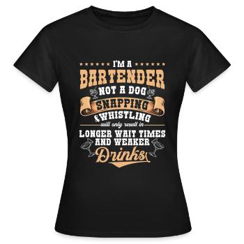 Cocktail Mixer Mixer Bottle - Women's T-Shirt - black - Front - AI Model Female 172 dark (172cm)