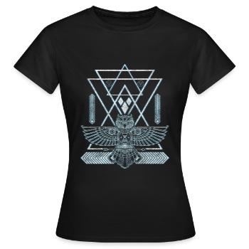 Symbol Symbolik Zeichen Traumfänger - Frauen T-Shirt - Schwarz - Vorne - AI Model Female 172 dark (172cm)
