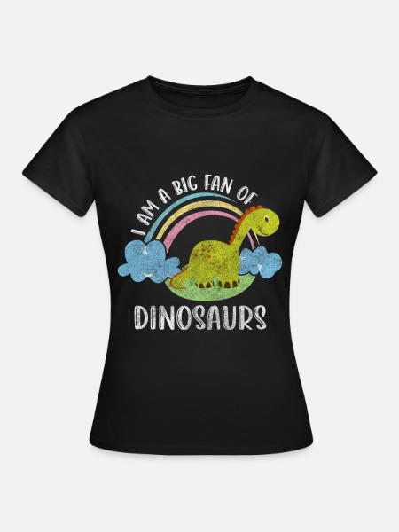 Dino Fossile Fleischfresser - Frauen T-Shirt - Schwarz