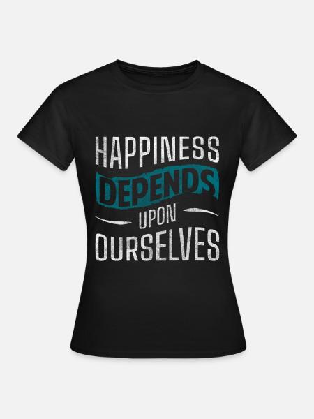 Motivation Optimist Freude - Frauen T-Shirt - Schwarz