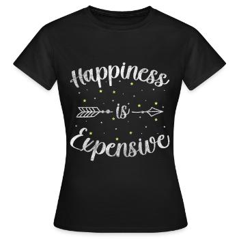 Motivation Pensée positive Optimisme - T-shirt Femme - noir - Devant - AI Model Female 172 dark (172cm)
