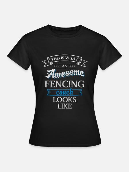 Fechter Sieg Gewinner Kampfsport - T-shirt dam - svart