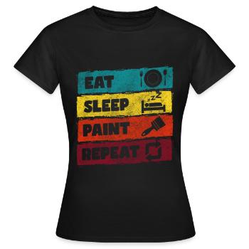 Lackierer Spraydose Handwerk - Frauen T-Shirt - Schwarz - Vorne - AI Model Female 172 dark (172cm)