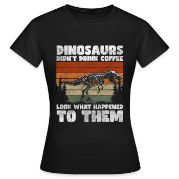 Kaffeeliebhaber Frühstück Coffeeshop - Frauen T-Shirt - Schwarz - Vorne - AI Model Female 172 dark (172cm)