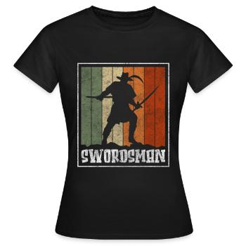 Schwertkampf Krieger Japan - Frauen T-Shirt - Schwarz - Vorne - AI Model Female 172 dark (172cm)
