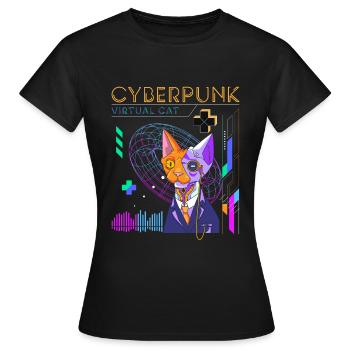 Zukunft Android Technik - Frauen T-Shirt - Schwarz - Vorne - AI Model Female 172 dark (172cm)