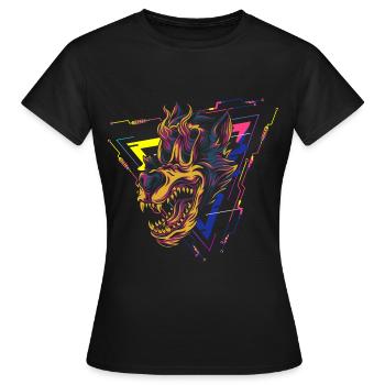 Cyberpunk Android Anime - Frauen T-Shirt - Schwarz - Vorne - AI Model Female 172 dark (172cm)