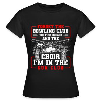 Waffenclub Munition Spass - Frauen T-Shirt - Schwarz - Vorne - AI Model Female 172 dark (172cm)