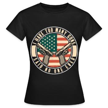 Gun Club, Shooting, Hunting - Women's T-Shirt - black - Front - AI Model Female 172 dark (172cm)