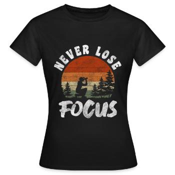 Photographe Photo Appareil photo reflex Photos - T-shirt Femme - noir - Devant - AI Model Female 172 dark (172cm)