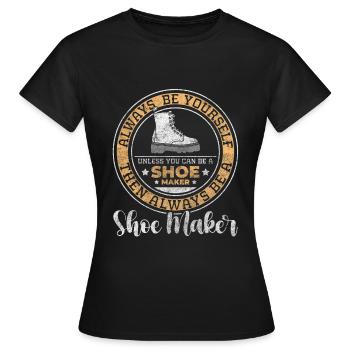 Craft Shoes Leather Sole - Women's T-Shirt - black - Front - AI Model Female 172 dark (172cm)