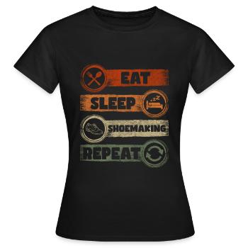Schuhmacher Handwerker Original - Frauen T-Shirt - Schwarz - Vorne - AI Model Female 172 dark (172cm)