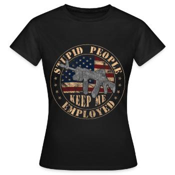 Polizei Beruf Tatort Dieb - Frauen T-Shirt - Schwarz - Vorne - AI Model Female 172 dark (172cm)