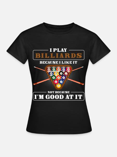 Billiard Kneipe Gewinn - Frauen T-Shirt - Schwarz