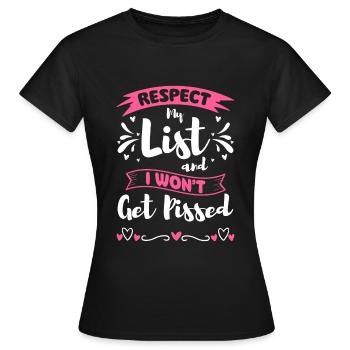 Shopping Accros du shopping Reine du shopping Mode - T-shirt Femme - noir - Devant - AI Model Female 172 dark (172cm)