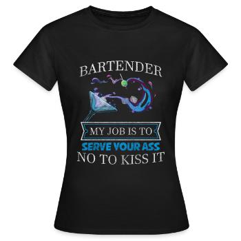 Bar Disko Getränke - Frauen T-Shirt - Schwarz - Vorne - AI Model Female 172 dark (172cm)