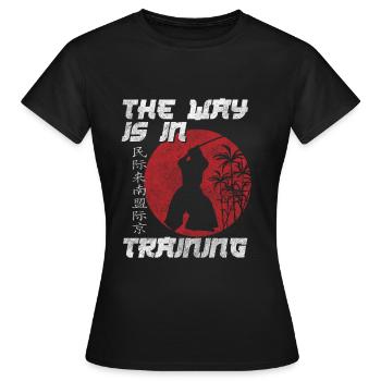 Les arts martiaux japonais mettent à l’honneur l’art japonais - T-shirt Femme - noir - Devant - AI Model Female 172 dark (172cm)