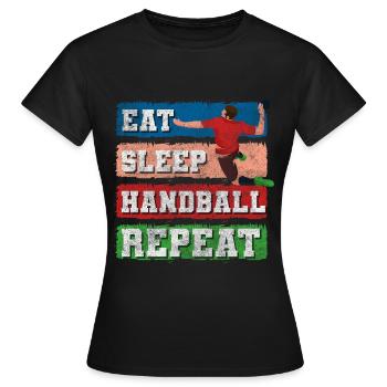 Sports Athlètes Sports de balle - T-shirt Femme - noir - Devant - AI Model Female 172 dark (172cm)