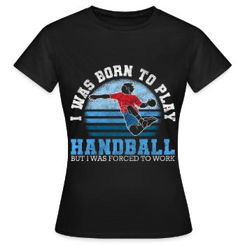 Handball Handballspieler Turnier Sprungwurf - Frauen T-Shirt - Schwarz - Vorne - AI Model Female 172 dark (172cm)