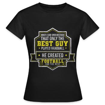 Handballer Competition Goal - Women's T-Shirt - black - Front - AI Model Female 172 dark (172cm)