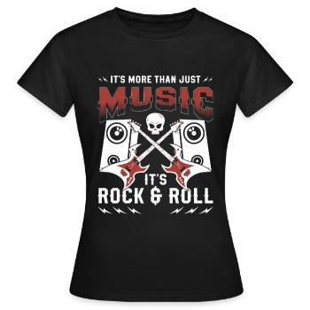 Rocker Hard Rocker Singer - Women's T-Shirt - black - Front - AI Model Female 172 dark (172cm)