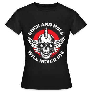 Rocker Hard Rocker Guitar - Women's T-Shirt - black - Front - AI Model Female 172 dark (172cm)
