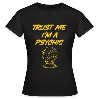 Magie psychique - T-shirt Femme - noir - Devant - AI Model Female 172 dark (172cm)