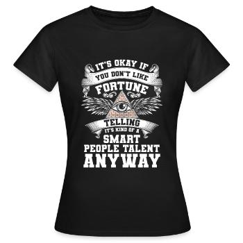 Étoiles psychiques - T-shirt Femme - noir - Devant - AI Model Female 172 dark (172cm)