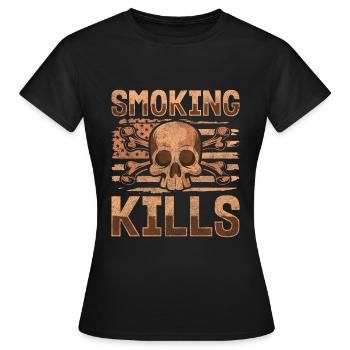 Addiction Bâtons lumineux Smokeless Discipline - T-shirt Femme - noir - Devant - AI Model Female 172 dark (172cm)