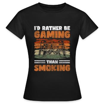 Objectif de santé non fumeur - T-shirt Femme - noir - Devant - AI Model Female 172 dark (172cm)