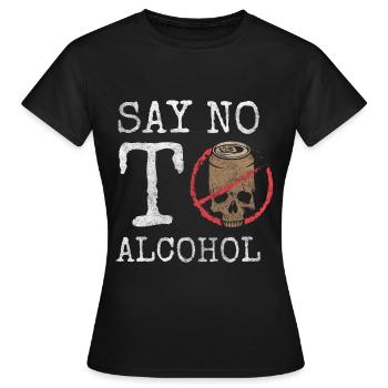 Non-Alcoholic Alcoholics Drinking Reboot - Women's T-Shirt - black - Front - AI Model Female 172 dark (172cm)