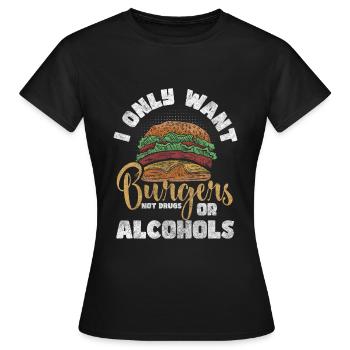 Dépendance sans drogue Nouvelle vie propre - T-shirt Femme - noir - Devant - AI Model Female 172 dark (172cm)