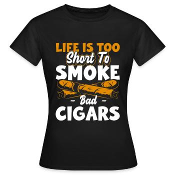 Fumer de la nicotine Interdiction de fumer Vape - T-shirt Femme - noir - Devant - AI Model Female 172 dark (172cm)