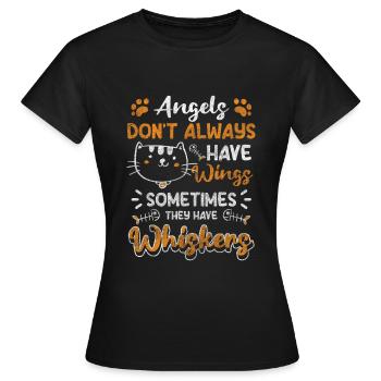 Katzenliebhaber Stubentiger Wildkatze Süß - Frauen T-Shirt - Schwarz - Vorne - AI Model Female 172 dark (172cm)