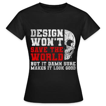 Art Drawing Drawings - Women's T-Shirt - black - Front - AI Model Female 172 dark (172cm)