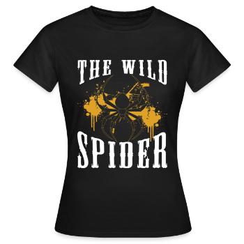 Cobweb, Nature, Fishnet, Silk Threads - Women's T-Shirt - black - Front - AI Model Female 172 dark (172cm)
