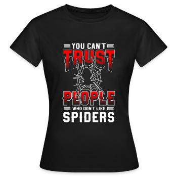 Araignées Nature Arachnides - T-shirt Femme - noir - Devant - AI Model Female 172 dark (172cm)
