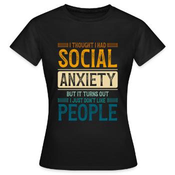Anders Mensch Individuell Besonders - Frauen T-Shirt - Schwarz - Vorne - AI Model Female 172 dark (172cm)