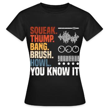 Tontechniker Geschenke | Toningenieur Deejay DJ - Frauen T-Shirt - Schwarz - Vorne - AI Model Female 172 dark (172cm)