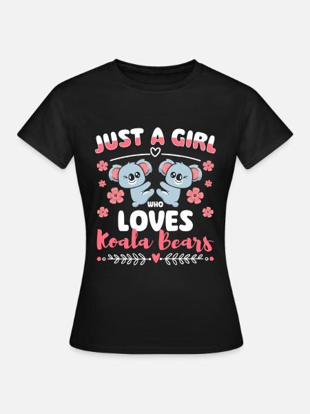 Koala Beuteltier Zoo - Frauen T-Shirt - Schwarz