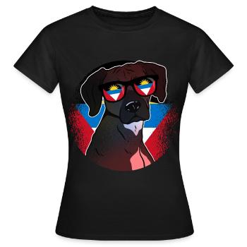 Antigua and Barbuda - Women's T-Shirt - black - Front - AI Model Female 172 dark (172cm)